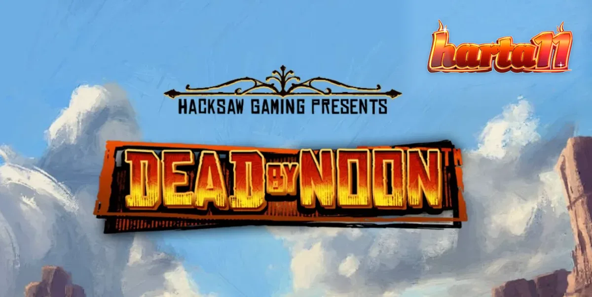 Tampilan visual slot Dead by Noon dengan tema Wild West yang mencekam